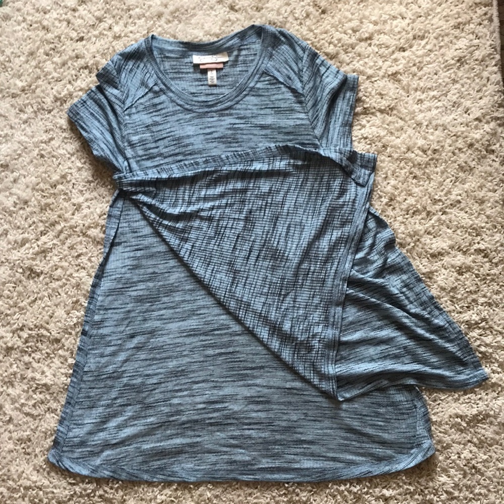 Jessica Simpson nursing shirt blue size small
